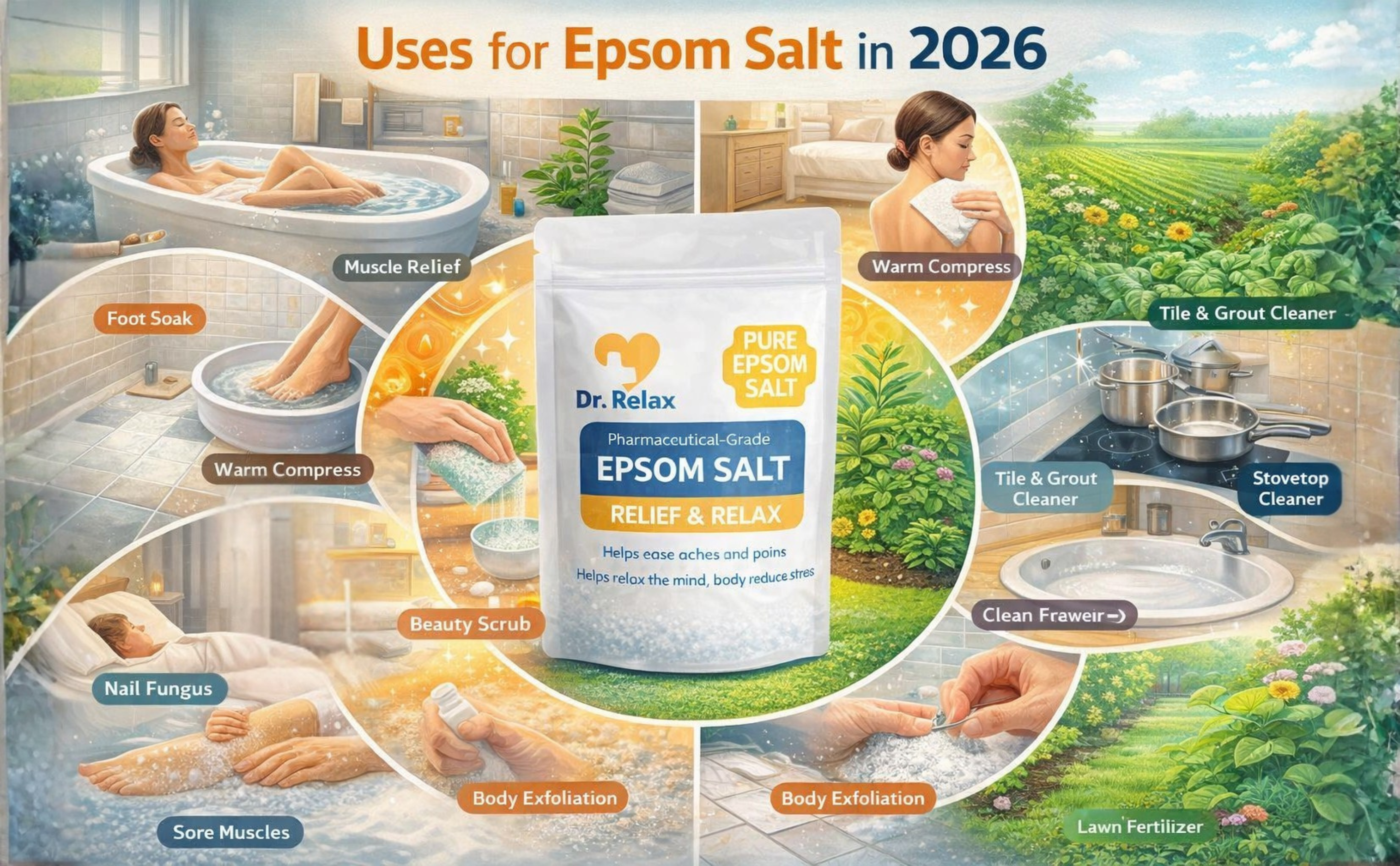 20+ Epsom Salt Use : Guide for Home & Health – Dr.Relax