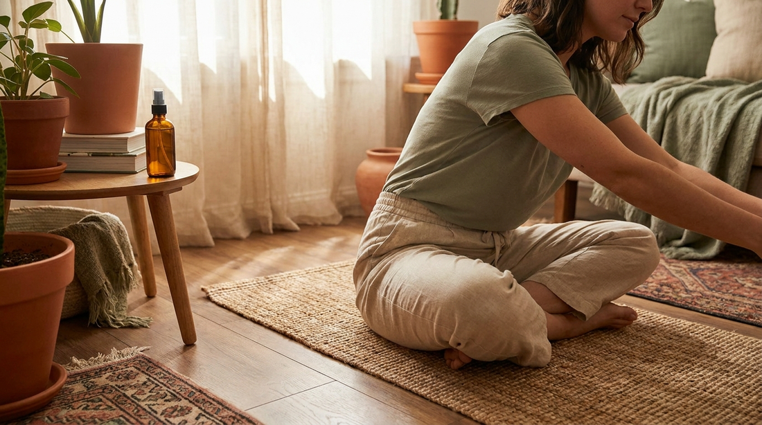 कूल्हे और ग्लूट्स की जकड़न के लिए मैग्नीशियम स्प्रे