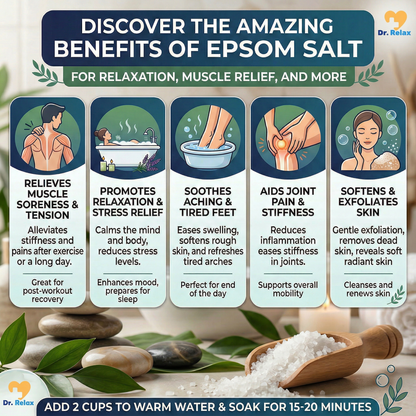 Dr. Relax Epsom Salt with Dried Eucalyptus