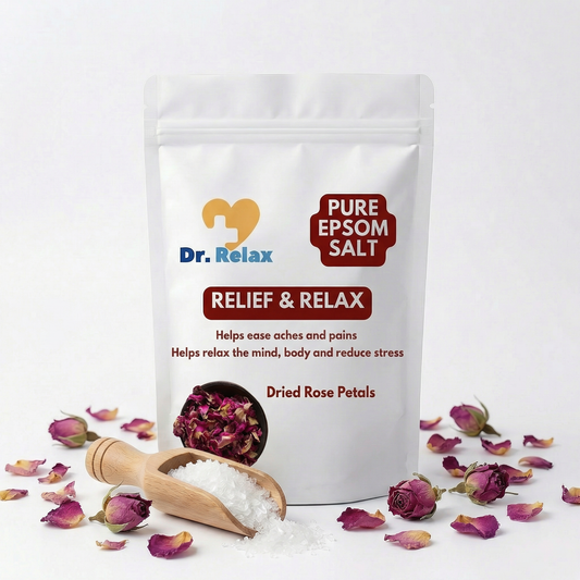 Dr. Relax Epsom Salt with Dried Rose Petals