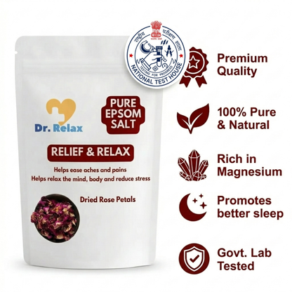 Dr. Relax Epsom Salt with Dried Rose Petals