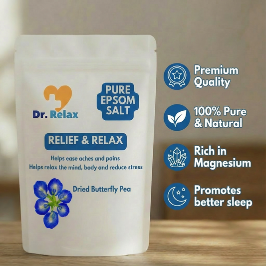 Dr. Relax Epsom Salt - with Dried Butterfly Pea