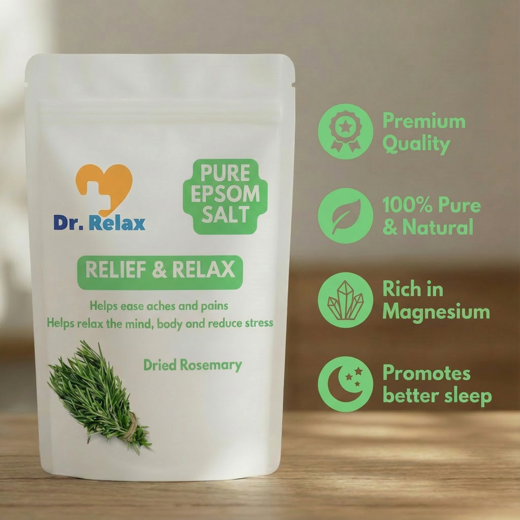 Dr. Relax Epsom Salt - with Dried Rosemary