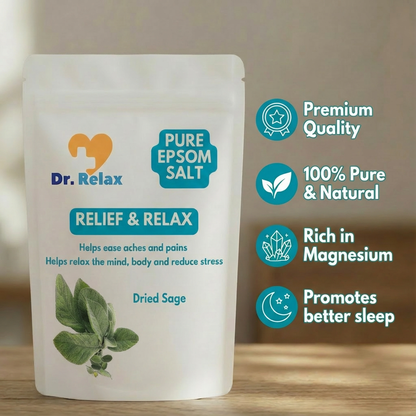Dr. Relax Epsom Salt - with Dried Sage