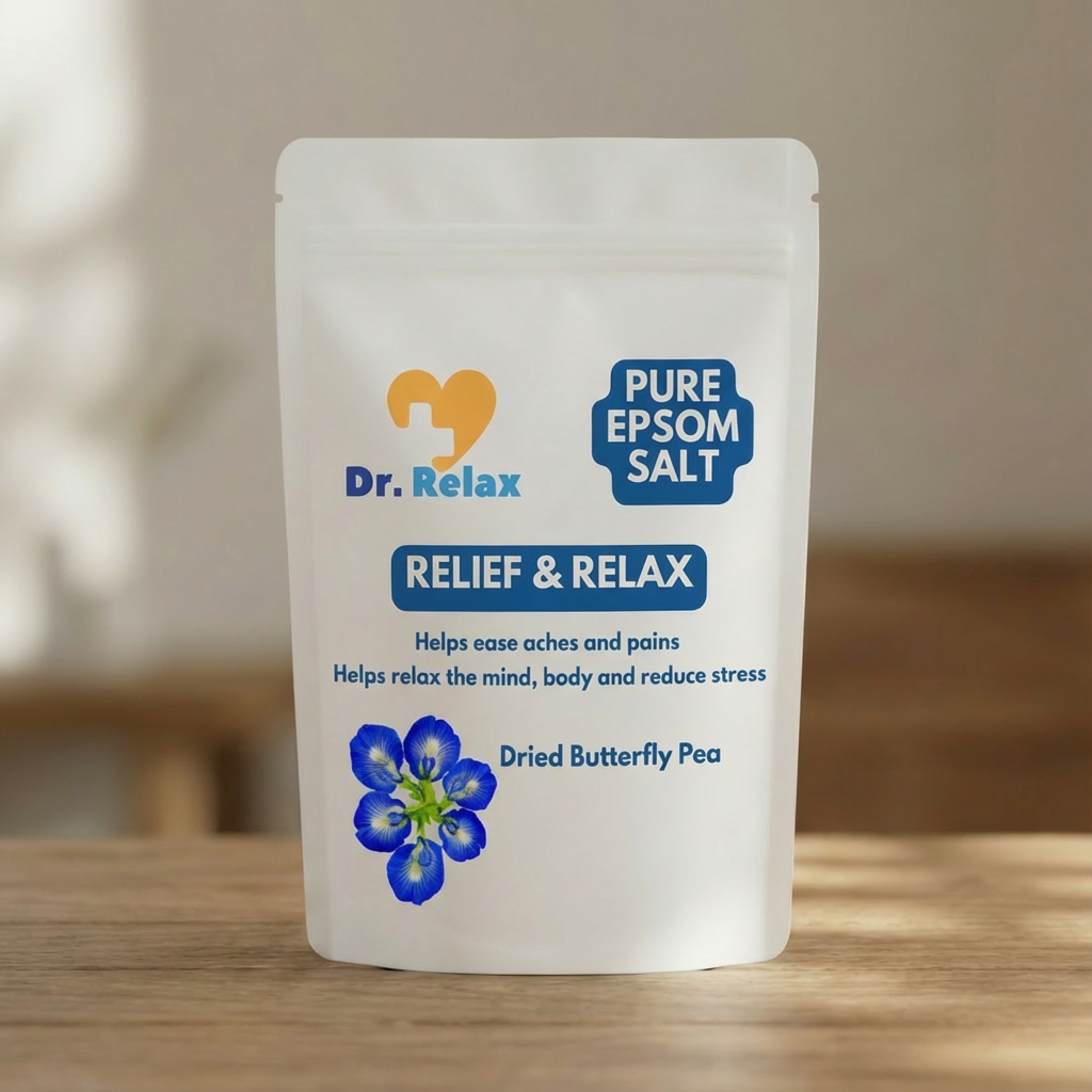 Dr. Relax Epsom Salt - with Dried Butterfly Pea